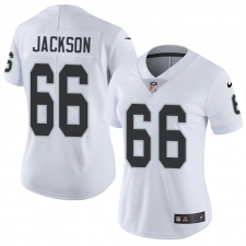 Women's Nike Oakland Raiders #66 Gabe Jackson Elite White NFL Jersey