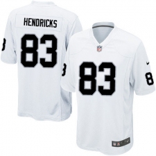 Men's Nike Oakland Raiders #83 Ted Hendricks Game White NFL Jersey