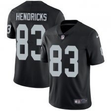 Youth Nike Oakland Raiders #83 Ted Hendricks Elite Black Team Color NFL Jersey