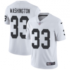 Youth Nike Oakland Raiders #33 DeAndre Washington White Vapor Untouchable Limited Player NFL Jersey