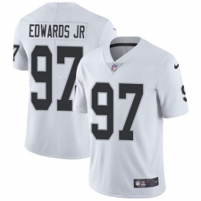 Youth Nike Oakland Raiders #97 Mario Edwards Jr Elite White NFL Jersey