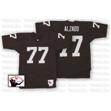 Mitchell and Ness Oakland Raiders #77 Lyle Alzado Black Authentic NFL Throwback Jersey