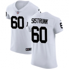 Men's Nike Oakland Raiders #60 Otis Sistrunk White Vapor Untouchable Elite Player NFL Jersey