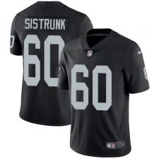 Youth Nike Oakland Raiders #60 Otis Sistrunk Elite Black Team Color NFL Jersey