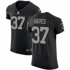 Men's Nike Oakland Raiders #37 Lester Hayes Black Team Color Vapor Untouchable Elite Player NFL Jersey