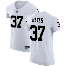 Men's Nike Oakland Raiders #37 Lester Hayes White Vapor Untouchable Elite Player NFL Jersey