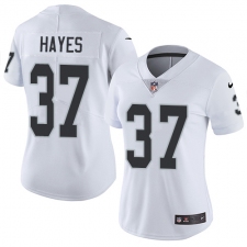 Women's Nike Oakland Raiders #37 Lester Hayes Elite White NFL Jersey