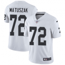 Youth Nike Oakland Raiders #72 John Matuszak Elite White NFL Jersey