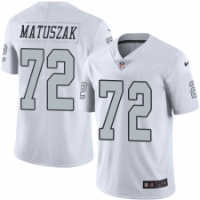 Youth Nike Oakland Raiders #72 John Matuszak Limited White Rush Vapor Untouchable NFL Jersey