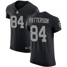 Men's Nike Oakland Raiders #84 Cordarrelle Patterson Black Team Color Vapor Untouchable Elite Player NFL Jersey