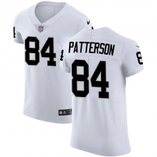 Men's Nike Oakland Raiders #84 Cordarrelle Patterson White Vapor Untouchable Elite Player NFL Jersey