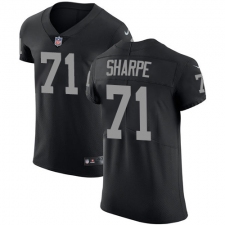 Men's Nike Oakland Raiders #71 David Sharpe Black Team Color Vapor Untouchable Elite Player NFL Jersey