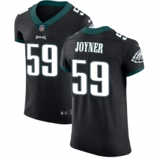 Men's Nike Philadelphia Eagles #59 Seth Joyner Black Alternate Vapor Untouchable Elite Player NFL Jersey