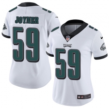 Women's Nike Philadelphia Eagles #59 Seth Joyner White Vapor Untouchable Limited Player NFL Jersey