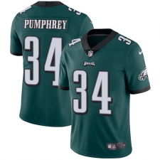 Men's Nike Philadelphia Eagles #34 Donnel Pumphrey Midnight Green Team Color Vapor Untouchable Limited Player NFL Jersey