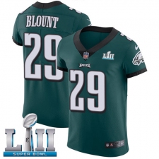 Men's Nike Philadelphia Eagles #29 LeGarrette Blount Midnight Green Team Color Vapor Untouchable Elite Player Super Bowl LII NFL Jersey