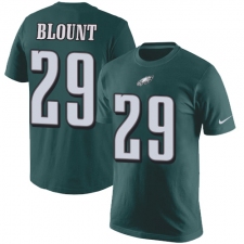 Nike Philadelphia Eagles #29 LeGarrette Blount Green Rush Pride Name & Number T-Shirt