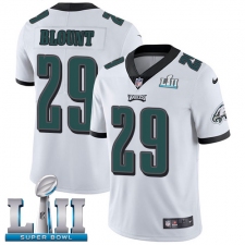 Youth Nike Philadelphia Eagles #29 LeGarrette Blount White Vapor Untouchable Limited Player Super Bowl LII NFL Jersey