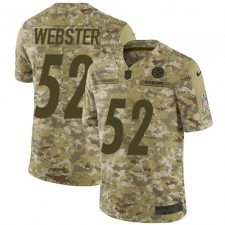 Men's Nike Pittsburgh Steelers #52 Mike Webster Limited Camo 2018 Salute to Service NFL Jersey