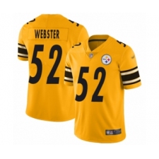 Youth Pittsburgh Steelers #52 Mike Webster Limited Gold Inverted Legend Football Jersey