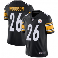 Youth Nike Pittsburgh Steelers #26 Rod Woodson Black Team Color Vapor Untouchable Limited Player NFL Jersey