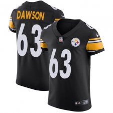 Men's Nike Pittsburgh Steelers #63 Dermontti Dawson Black Team Color Vapor Untouchable Elite Player NFL Jersey