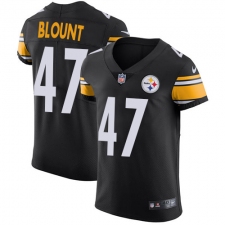 Men's Nike Pittsburgh Steelers #47 Mel Blount Black Team Color Vapor Untouchable Elite Player NFL Jersey