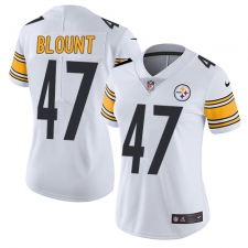Women's Nike Pittsburgh Steelers #47 Mel Blount Elite White NFL Jersey