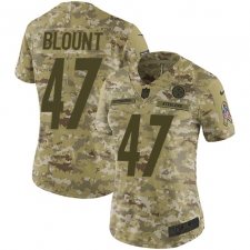 Women's Nike Pittsburgh Steelers #47 Mel Blount Limited Camo 2018 Salute to Service NFL Jersey