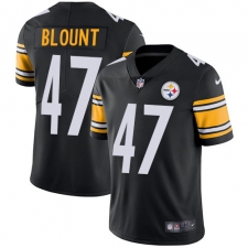 Youth Nike Pittsburgh Steelers #47 Mel Blount Black Team Color Vapor Untouchable Limited Player NFL Jersey