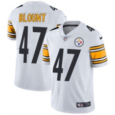 Youth Nike Pittsburgh Steelers #47 Mel Blount White Vapor Untouchable Limited Player NFL Jersey