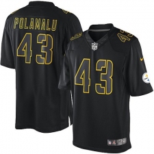 Youth Nike Pittsburgh Steelers #43 Troy Polamalu Limited Black Impact NFL Jersey