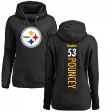 NFL Women's Nike Pittsburgh Steelers #53 Maurkice Pouncey Black Backer Pullover Hoodie