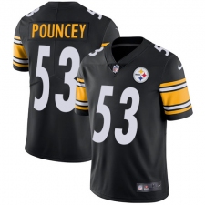 Youth Nike Pittsburgh Steelers #53 Maurkice Pouncey Black Team Color Vapor Untouchable Limited Player NFL Jersey