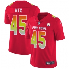 Men's Nike Pittsburgh Steelers #45 Roosevelt Nix Limited Red 2018 Pro Bowl NFL Jersey