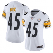 Women's Nike Pittsburgh Steelers #45 Roosevelt Nix White Vapor Untouchable Limited Player NFL Jersey