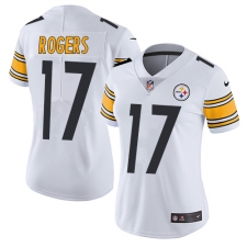 Women's Nike Pittsburgh Steelers #17 Eli Rogers White Vapor Untouchable Limited Player NFL Jersey