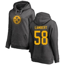 NFL Women's Nike Pittsburgh Steelers #58 Jack Lambert Ash One Color Pullover Hoodie