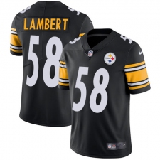 Youth Nike Pittsburgh Steelers #58 Jack Lambert Black Team Color Vapor Untouchable Limited Player NFL Jersey