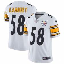 Youth Nike Pittsburgh Steelers #58 Jack Lambert White Vapor Untouchable Limited Player NFL Jersey