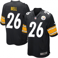 Men's Nike Pittsburgh Steelers #26 Le'Veon Bell Game Black Team Color NFL Jersey