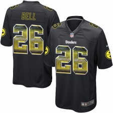 Men's Nike Pittsburgh Steelers #26 Le'Veon Bell Limited Black Strobe NFL Jersey