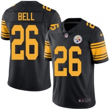 Youth Nike Pittsburgh Steelers #26 Le'Veon Bell Elite Black Rush Vapor Untouchable NFL Jersey