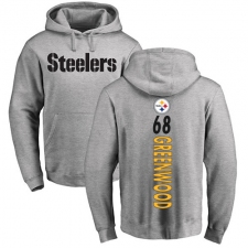 NFL Nike Pittsburgh Steelers #68 L.C. Greenwood Ash Backer Pullover Hoodie