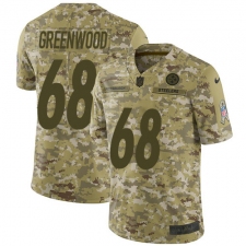 Youth Nike Pittsburgh Steelers #68 L.C. Greenwood Limited Camo 2018 Salute to Service NFL Jersey