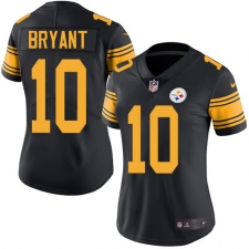 Women's Nike Pittsburgh Steelers #10 Martavis Bryant Elite Black Rush Vapor Untouchable NFL Jersey