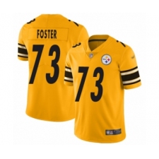 Men's Pittsburgh Steelers #73 Ramon Foster Limited Gold Inverted Legend Football Jersey