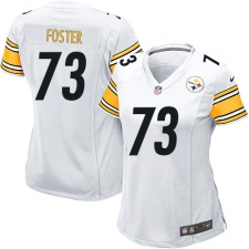 Women's Nike Pittsburgh Steelers #73 Ramon Foster Game White NFL Jersey