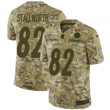 Men's Nike Pittsburgh Steelers #82 John Stallworth Limited Camo 2018 Salute to Service NFL Jersey