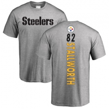 NFL Nike Pittsburgh Steelers #82 John Stallworth Ash Backer T-Shirt